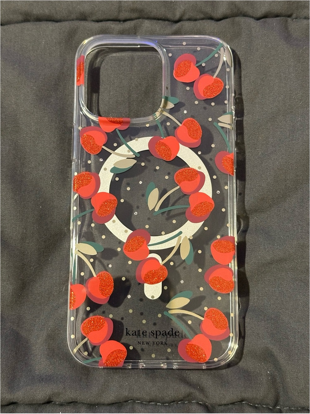 NEW Kate Spade New York MagSafe Cherry Protective Case for iPhone 16 Pro Max